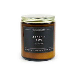 Aspen + Fog Amber Jar - Calyan Wax Co.