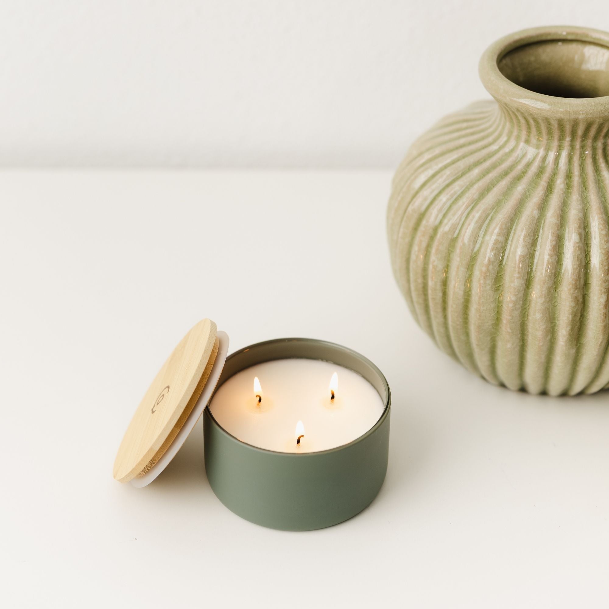Evergreen + Eucalyptus 3 - Wick Resilience Soy Candle - Calyan Wax Co.