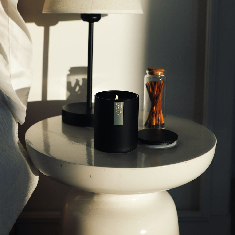 Evergreen + Eucalyptus Matte Black Tumbler - Calyan Wax Co.