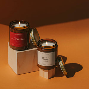 Home + Holiday Amber Jar Soy Candle - Calyan Wax Co.
