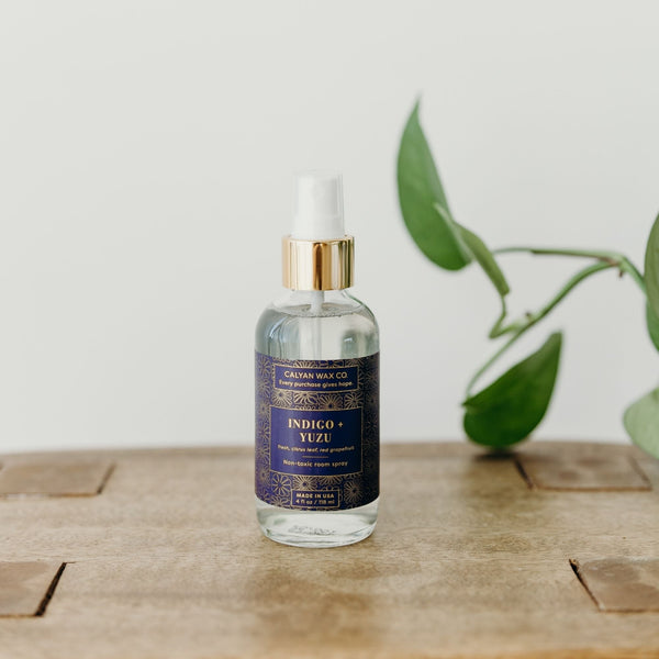 Indigo + Yuzu Non - Toxic Room Spray - Calyan Wax Co.