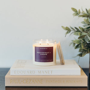 Passionfruit + Ginger Glass Tumbler Soy Candle - Calyan Wax Co.